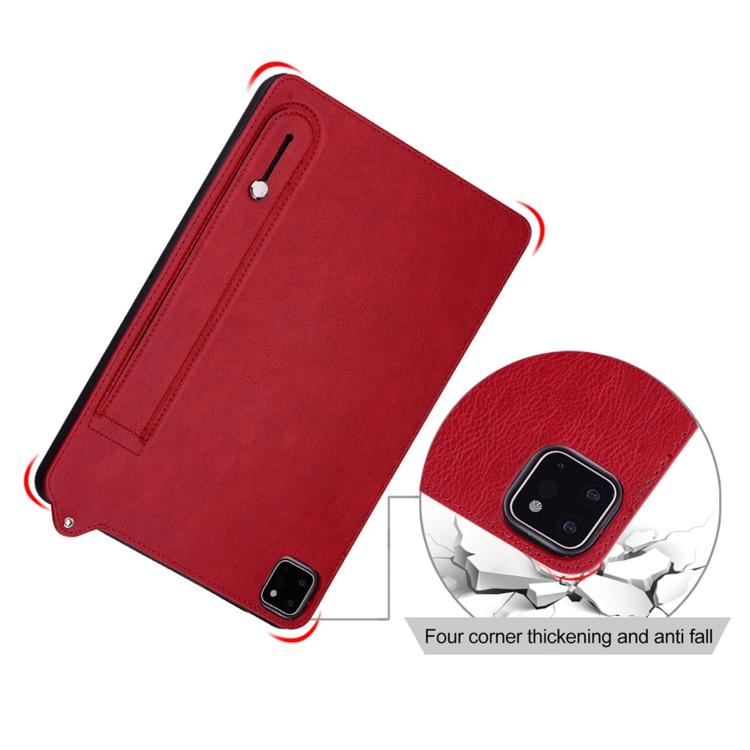 Funda de cuero TPU con correa para Xiaomi Redmi K Pad (roja)