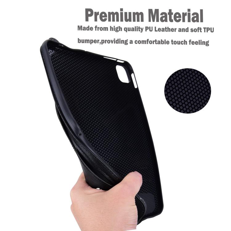Funda de cuero TPU con correa para Xiaomi Redmi K Pad (negro)