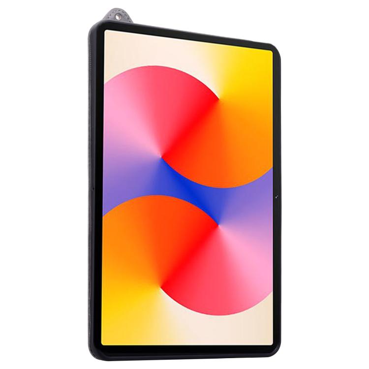 Funda de TPU con parte trasera de cuero y correa para Xiaomi Redmi Pad 2 (gris)