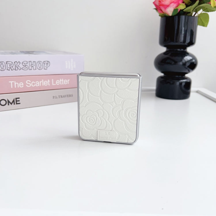 Funda para Teléfono Huawei Nova Flip Diseño de Cuadros Camellia PC (Blanca)
