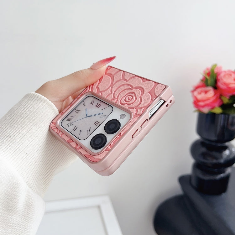 Funda para Teléfono Huawei Nova Flip Diseño de Cuadros Camellia PC (Blanca)