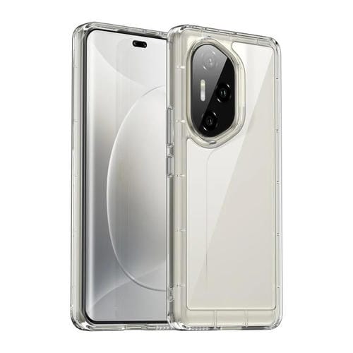 Funda híbrida TPU acrílica Serie Colorida para Honor 300 Pro (Transparente)
