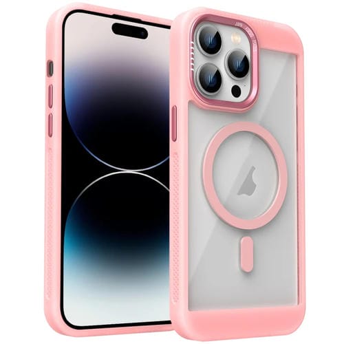 Funda para Teléfono con Sistema de Refrigeración Honeycomb Magsafe para iPhone 14 Pro Max (Rosa)