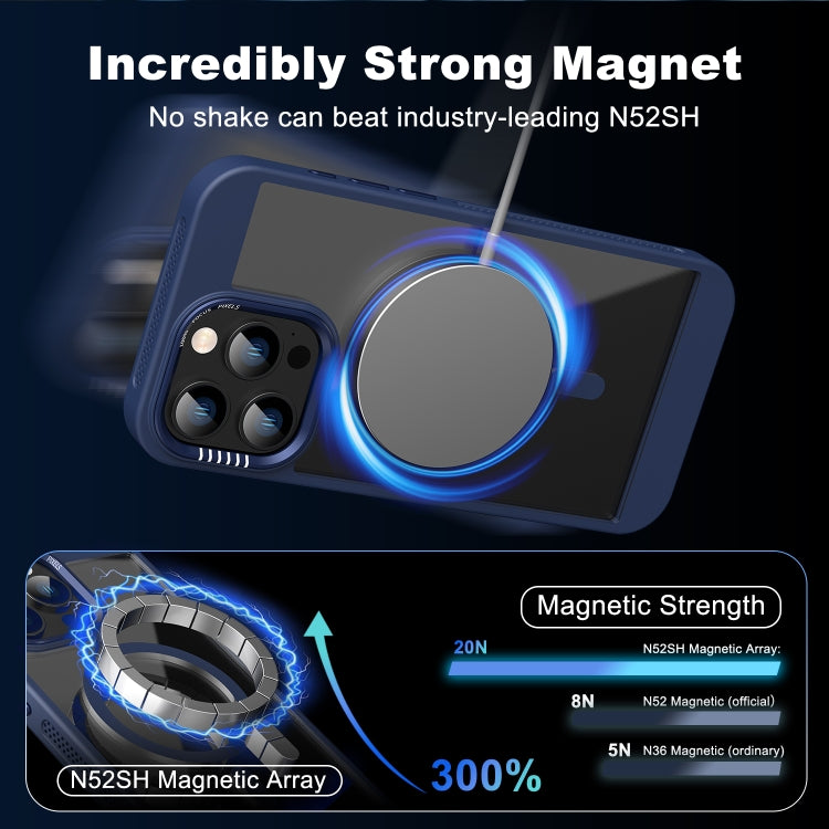 Funda para Teléfono Honeycomb Magsafe para iPhone 16 Plus (Azul Real)