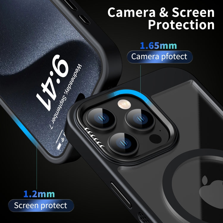 Funda para Teléfono Honeycomb Magsafe para iPhone 15 Pro Max con Refrigeración (Negra)