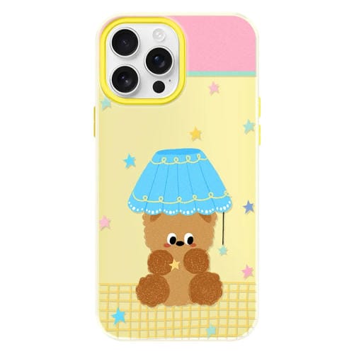 Funda híbrida TPU y Policarbonato para iPhone 13 Pro Max (Amarilla)
