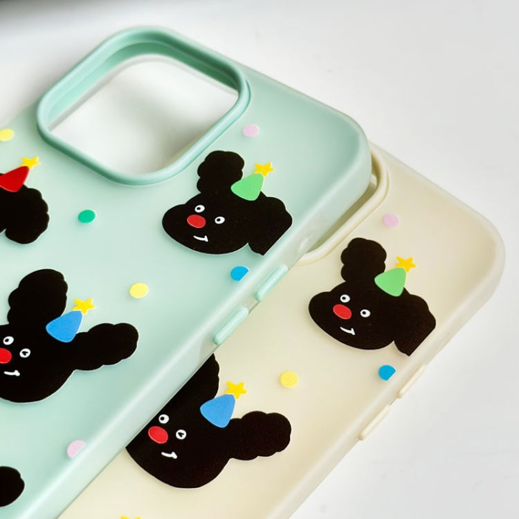Funda híbrida TPU y PC iPhone 16 Plus Tacto Sedoso (Azul Elefante Hamburguesa)