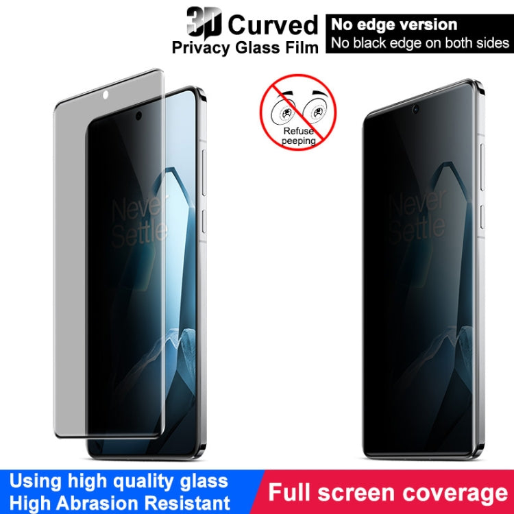 Película de Vidrio Templado Pantalla Completa con Privacidad Curvada 3D para OnePlus 13 Imak No Edge