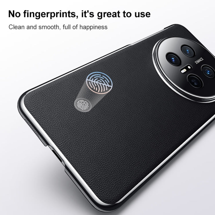 Funda de Cuero para Huawei Mate 70 a Prueba de Golpes (Blanca)