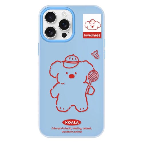Funda Híbrida TPU y PC iPhone 15 Pro Tacto Sedoso (Azul Koala)