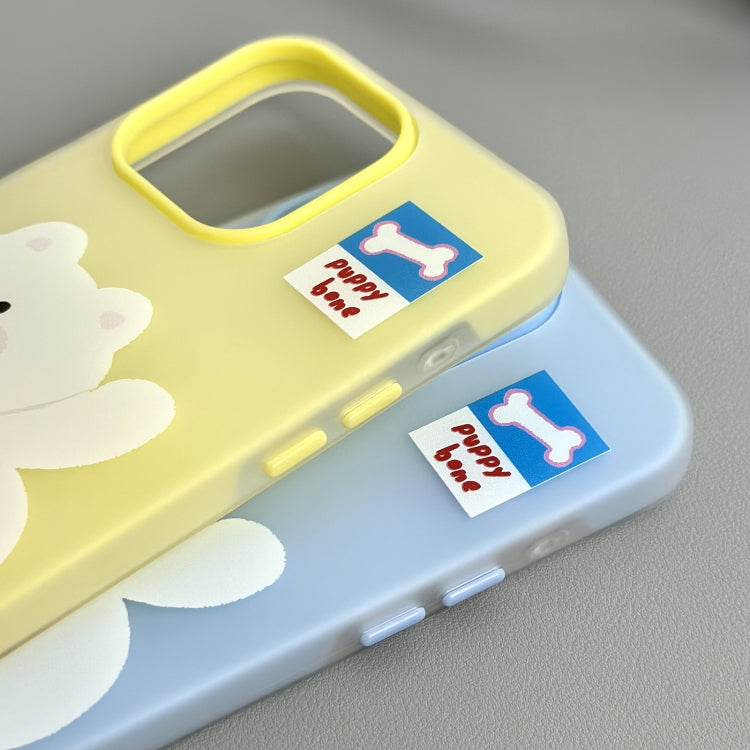 Funda híbrida TPU y Policarbonato iPhone 11 Tacto Sedoso (Cachorro con Manchas Blancas)