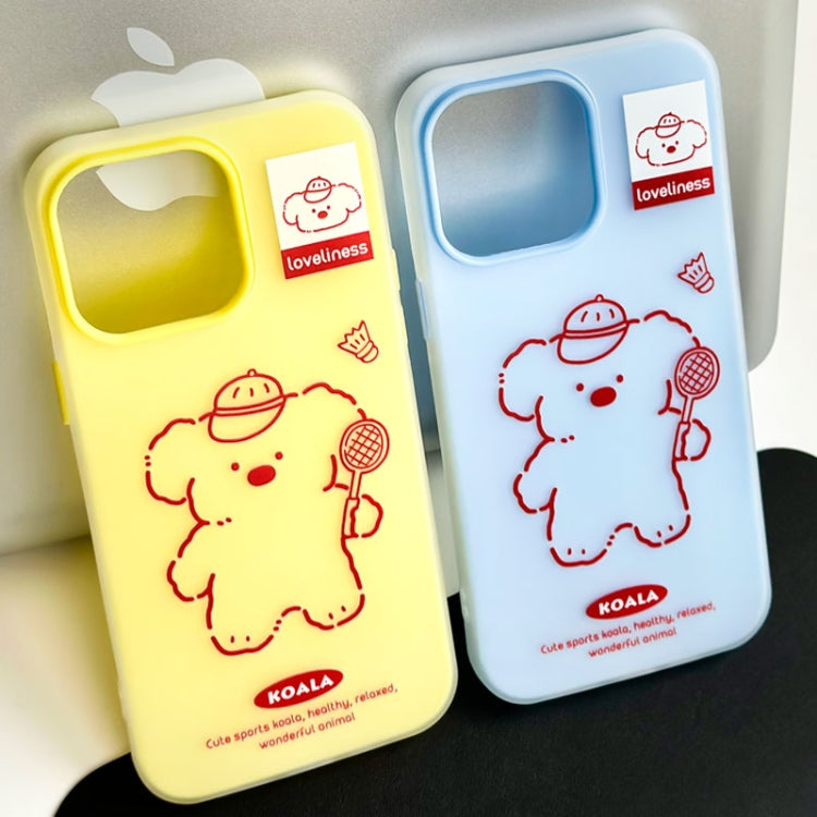 Funda híbrida TPU y PC iPhone 13 Pro Tacto Sedoso y Gelatinoso (Amarillo Koala)