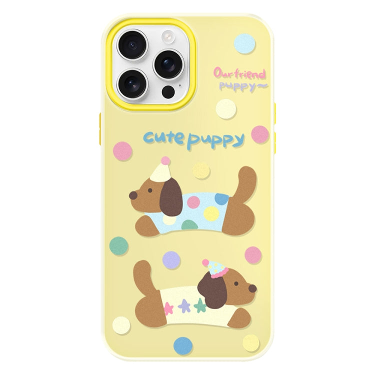 Funda híbrida TPU y Policarbonato iPhone 16 Pro Max con Tacto Agradable (Amarillo)