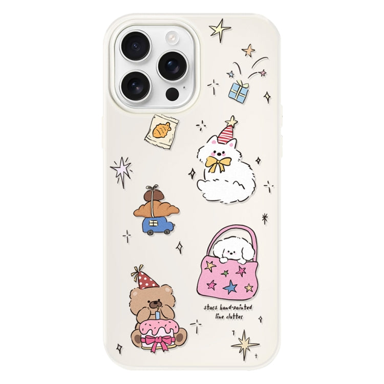 Funda Híbrida TPU y PC para iPhone 14 Pro Tacto Sedoso y Gelatinoso (Blanco)