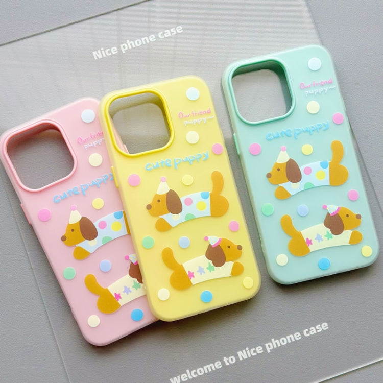 Funda híbrida TPU y Policarbonato iPhone 15 Pro Max Tacto agradable (Verde Claro)