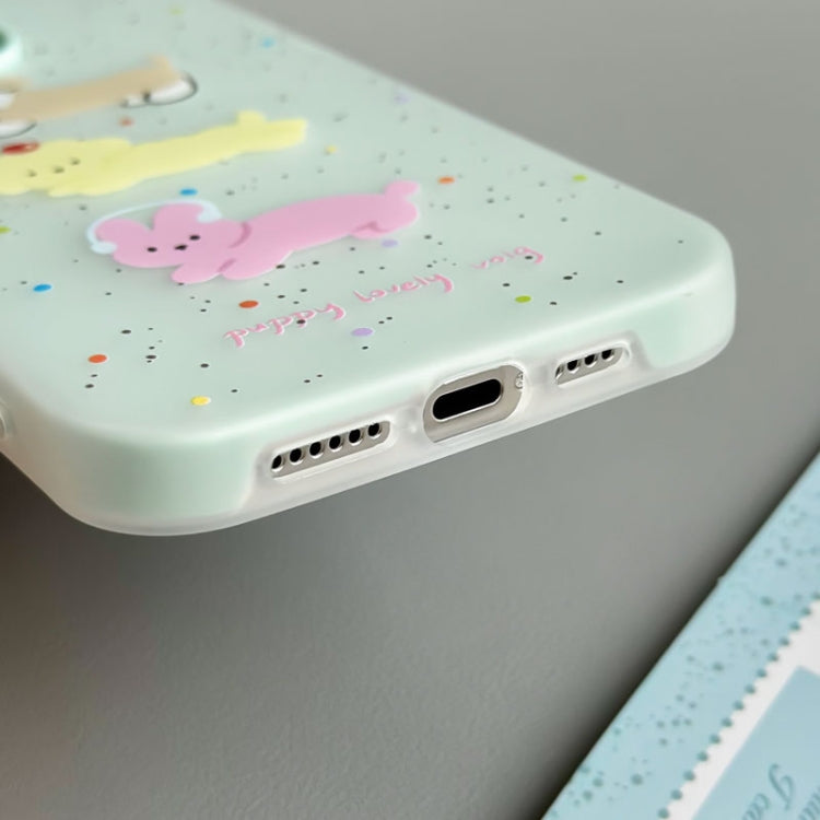 Funda híbrida TPU y Policarbonato iPhone 15 Pro Max Tacto agradable (Verde Claro)