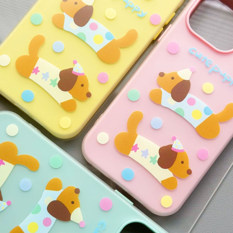 Funda híbrida TPU Policarbonato iPhone 11 Pro Max Tacto Sedoso (Daze Cat Yellow)