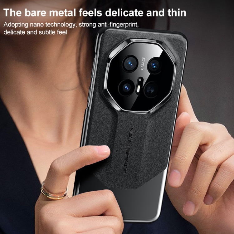Funda para Teléfono Huawei Mate 70 Pro con Diseño Imitación Galvanizada de Platino (Verde)
