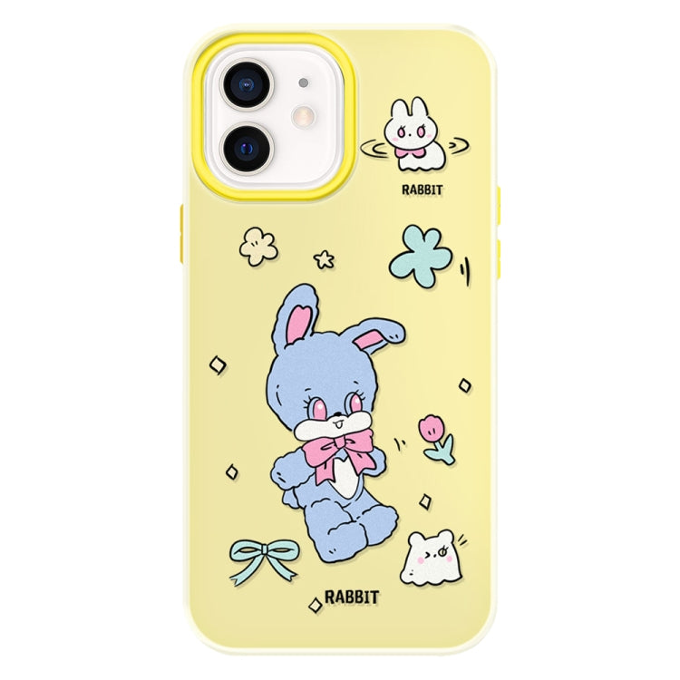 Funda híbrida TPU y PC iPhone 11 con Tacto Sedoso (Azul y Amarillo)