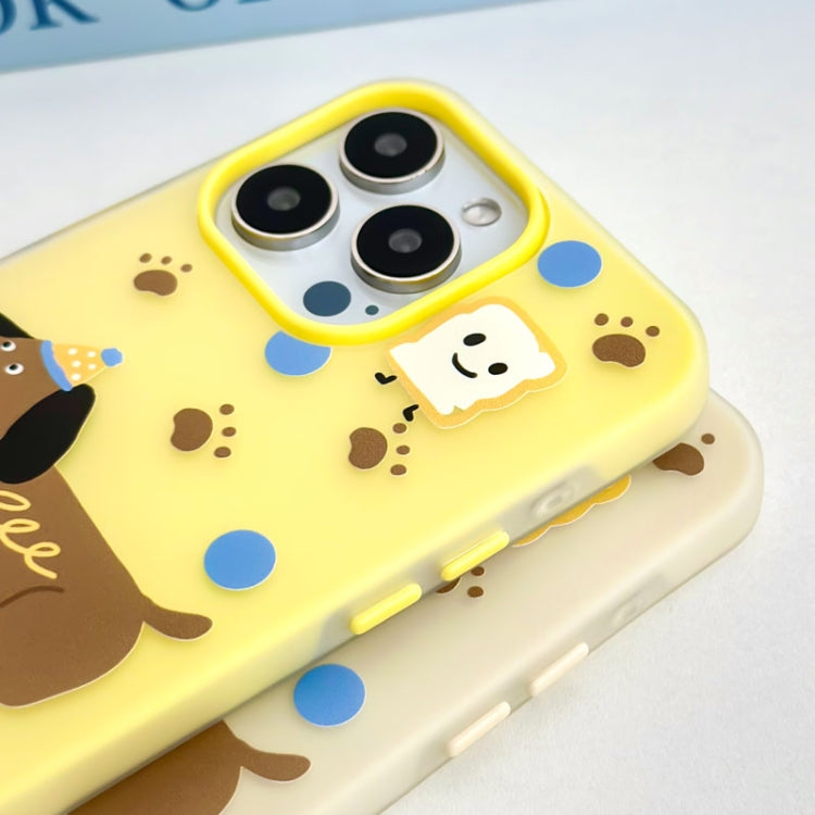 Funda híbrida TPU y PC iPhone 12 Canasta de Perros Blanca