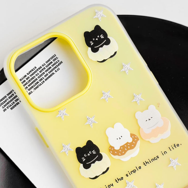 Funda híbrida TPU y PC iPhone 12 Canasta de Perros Blanca