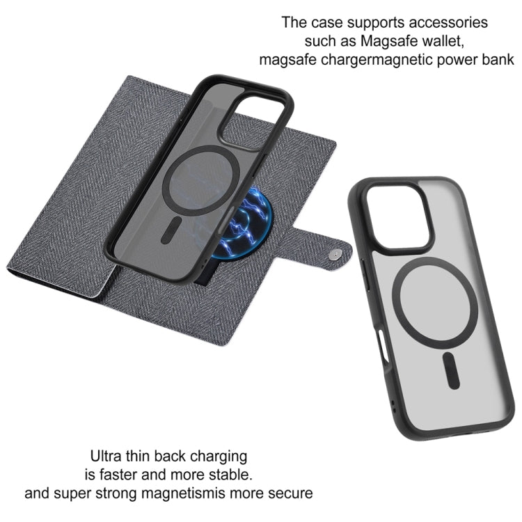 Funda de Cuero con Tapa Magnética Rfid Magsafe para iPhone 13 Pro Vili Gbs Series (Negra)