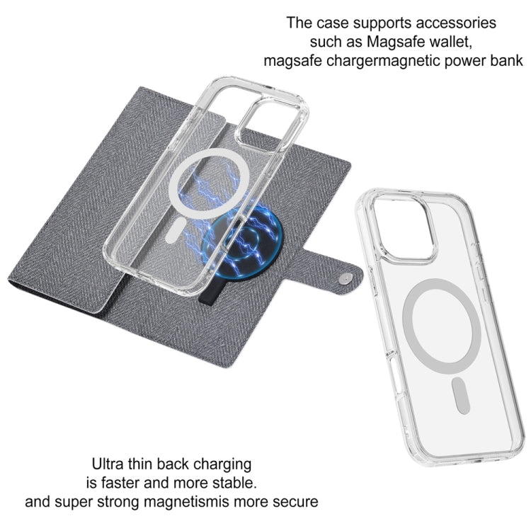 Funda de Cuero con Tapa Magnética Rfid Magsafe para iPhone 14 Pro Vili Gbs-C Series (Negra)