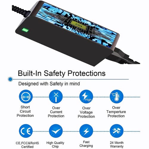 Adaptador de Corriente para Portátil MSI 5.5 x 2.5 mm 19,5 V 11,8 A 230 W con Enchufe Australiano