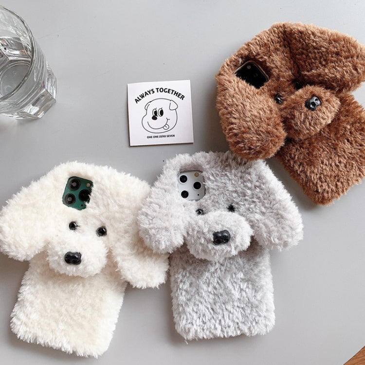 Funda TPU para iPhone 14 Pro Diseño Perro de Peluche (Gris)