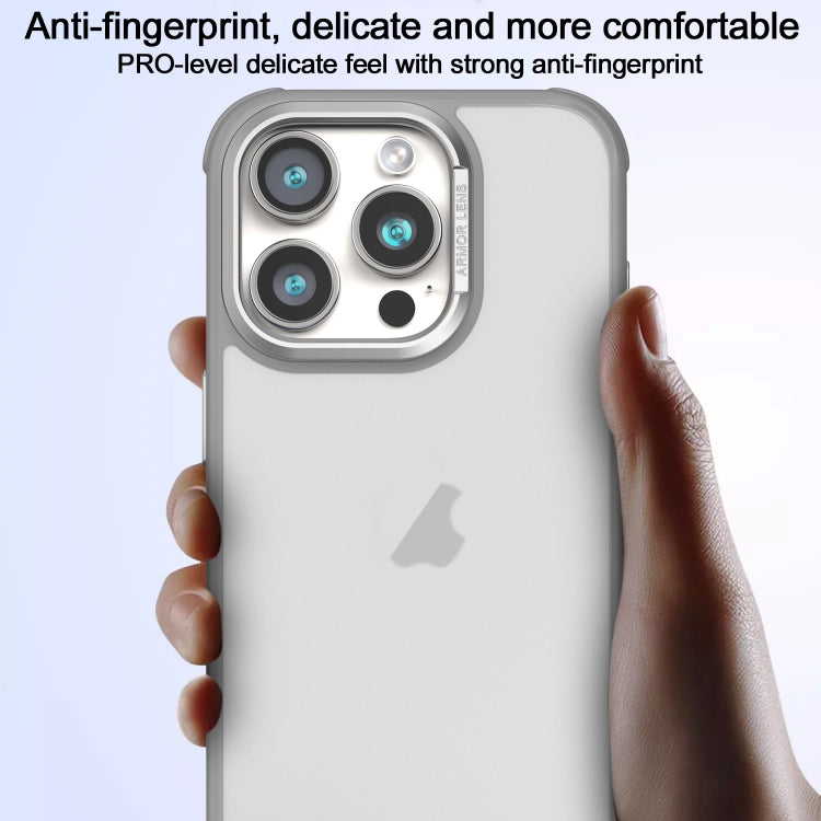 Estuche para Teléfono iPhone 16 Plus Marco de Lente Metal Esmerilado Sensación de Piel Enfriamiento Lateral (Negro)