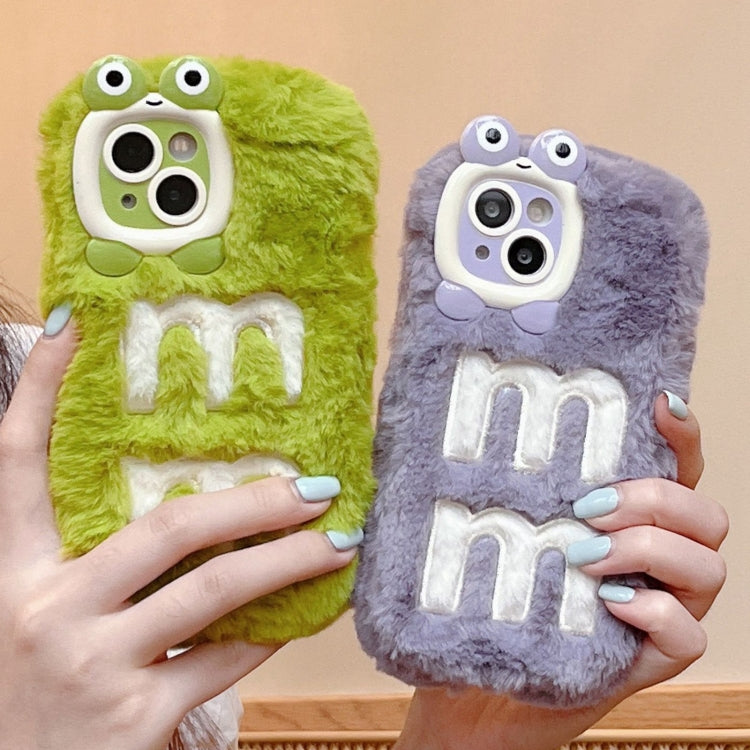 Funda TPU Bordada Felpa para iPhone 15 Pro Max (Lazo de Base)