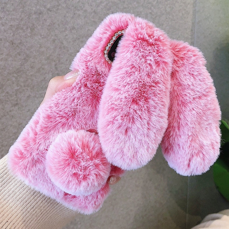 Funda para Teléfono Apple iPhone 15 Pro Cobertura Total Conejo Orejas Largas 3D (Rosa)