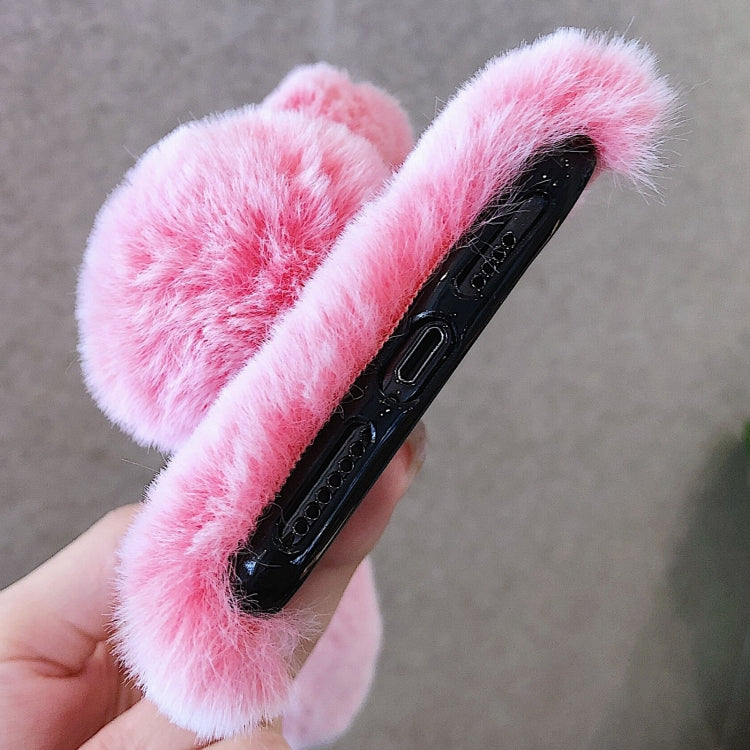 Funda para Teléfono iPhone 16 Plus Cobertura Total Conejo Orejas Largas 3D (Rosa)