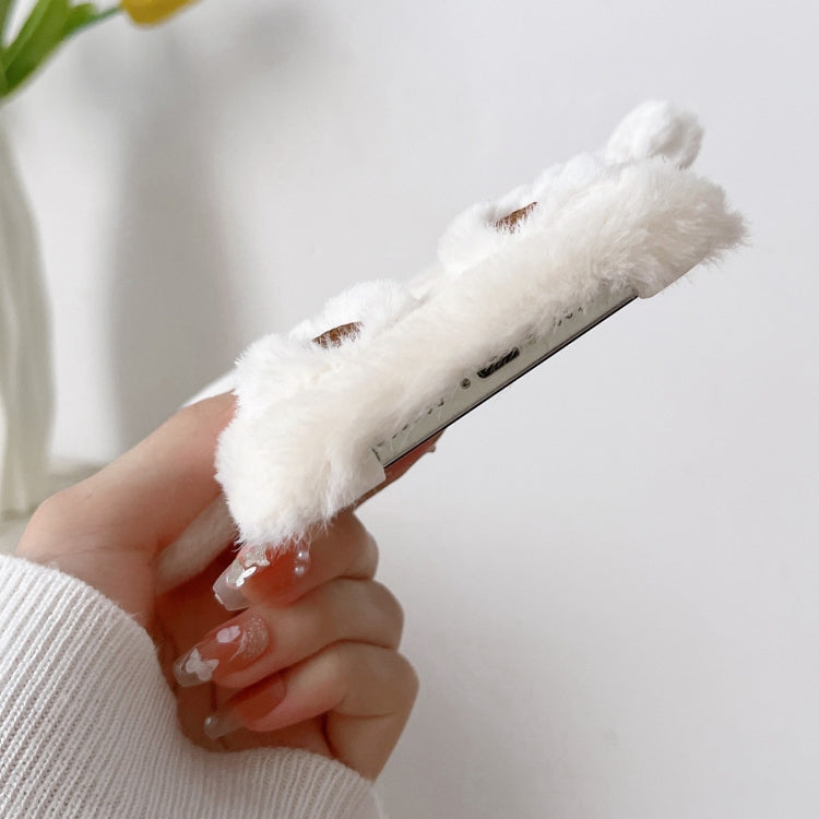Funda para Teléfono iPhone 13 con Osito de Peluche Sonriente en 3D (Marrón)