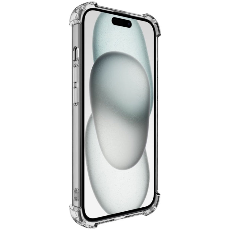 Funda para Teléfono Imak Ux-4 a Prueba de Golpes con Cuatro Esquinas para iPhone 15 Plus (Transparente)