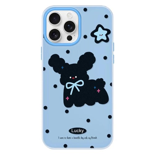 Funda Híbrida TPU Policarbonato iPhone 16 Pro Max Tacto Sedoso (Negro Azul)
