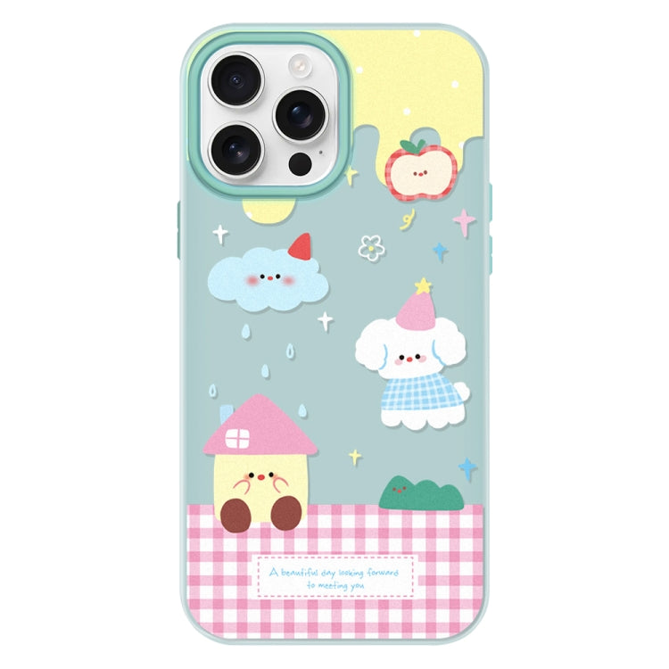 Funda híbrida TPU y Policarbonato para iPhone 14 Pro Max (Verde Claro)