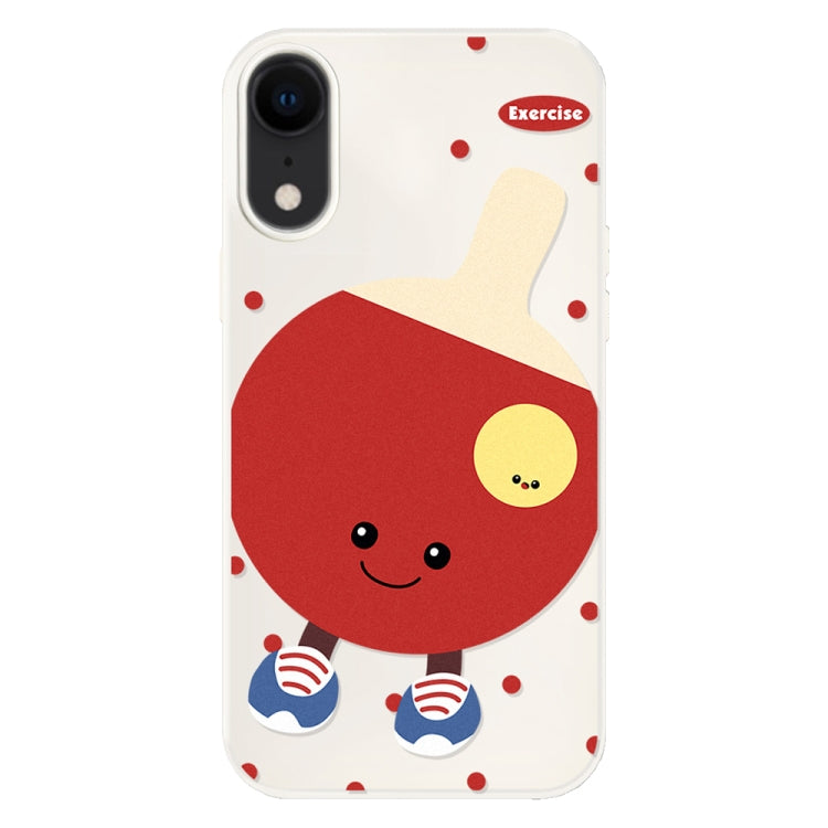 Funda híbrida TPU Policarbonato iPhone Xr Tacto Sedoso (Beige)