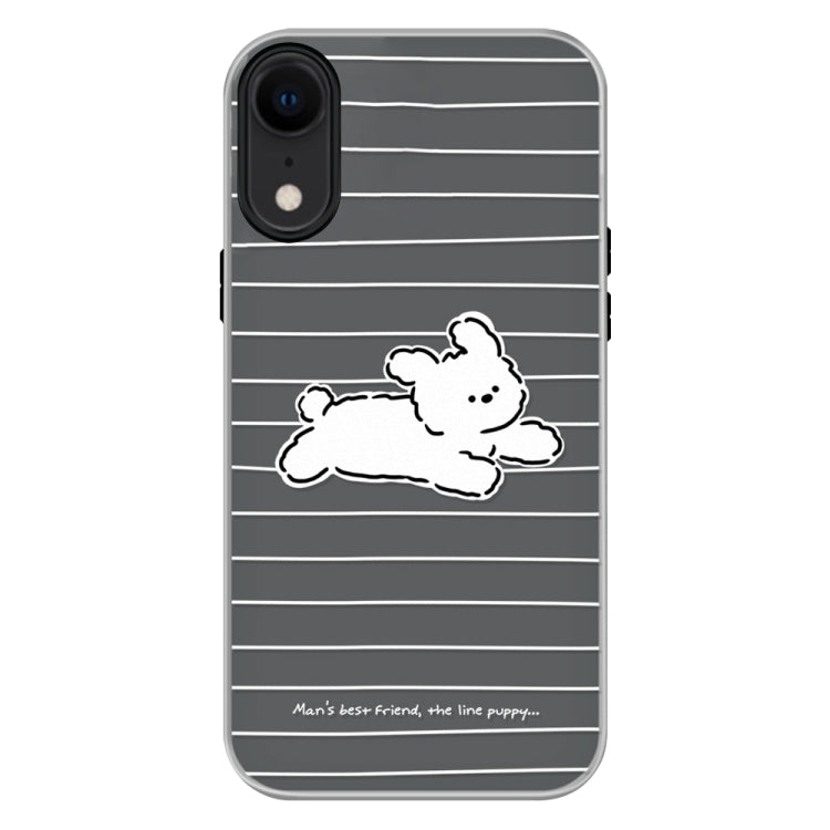 Funda híbrida TPU y Policarbonato iPhone Xr Tacto Sedoso (Negro)