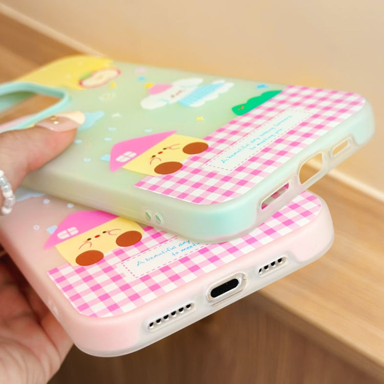 Funda híbrida TPU y Policarbonato Shop Line para iPhone 15 Pro Max (Draft Blue)