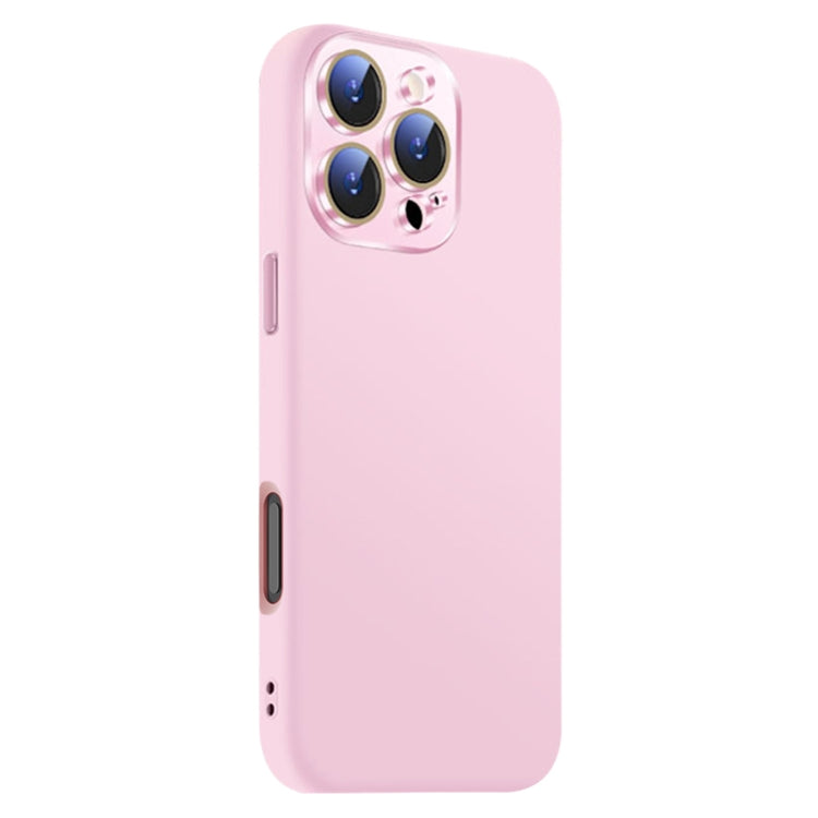 Funda de Silicona Líquida para iPhone 16 Pro con NanoLente (Rosa)