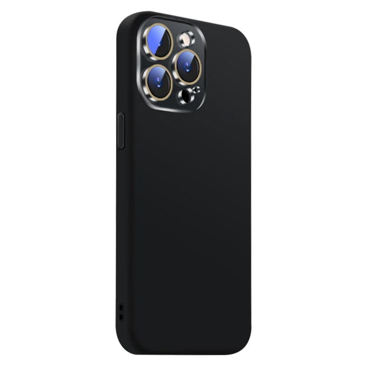 Funda de Silicona Líquida para iPhone 14 Pro con NanoLente (Negra)