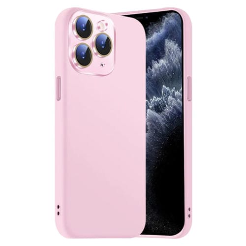 Funda de Silicona Líquida para iPhone 11 Pro Max con NanoLente (Rosa)