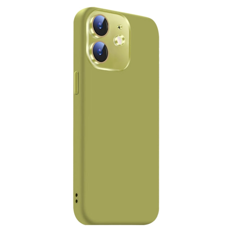 Funda de Silicona Líquida para iPhone 11 con NanoLente (Verde Fruta)