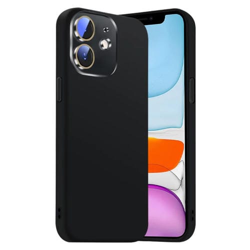 Funda de Silicona Líquida para iPhone 11 con NanoLente (Negra)