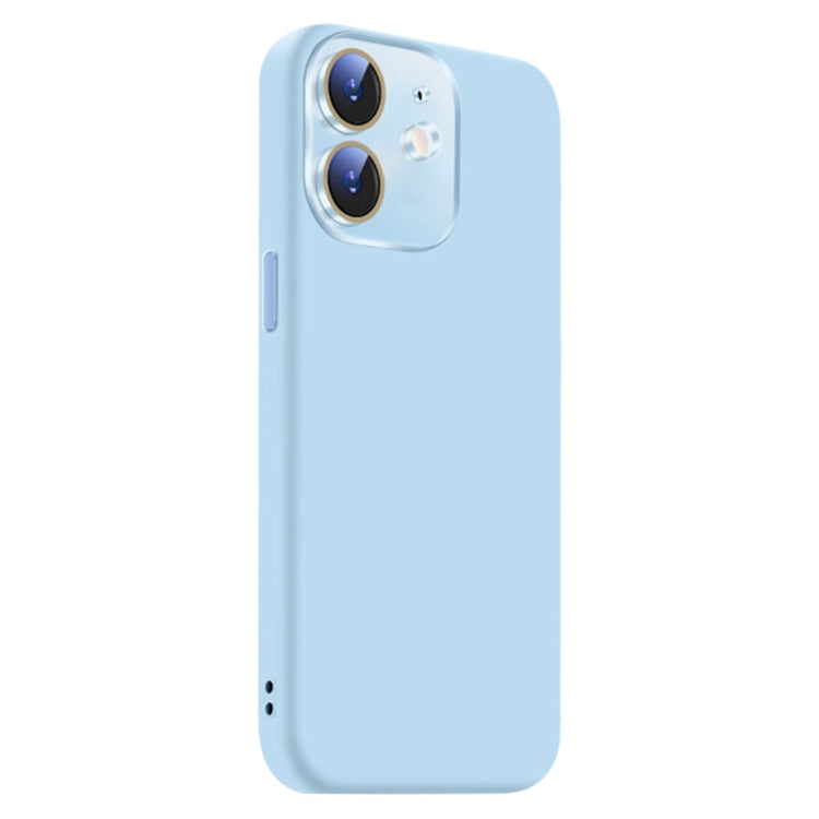 Funda de Silicona Líquida para iPhone 11 con NanoLente (Azul Claro)