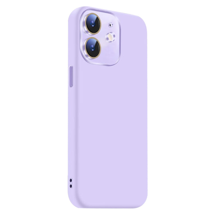 Funda de Silicona Líquida para iPhone 11 con NanoLente (Morado Claro)