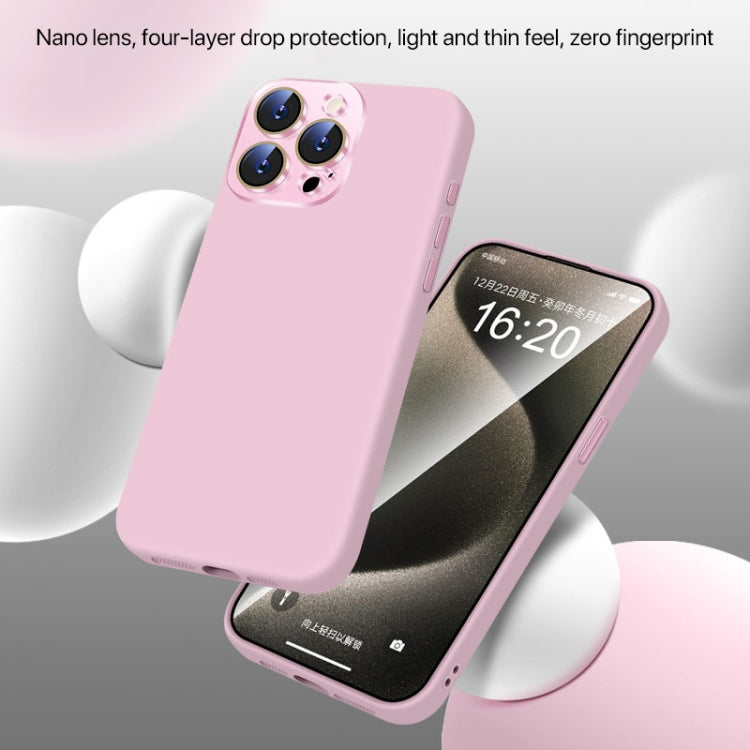 Funda de Silicona Líquida para iPhone 11 Pro con NanoLente (Rosa)