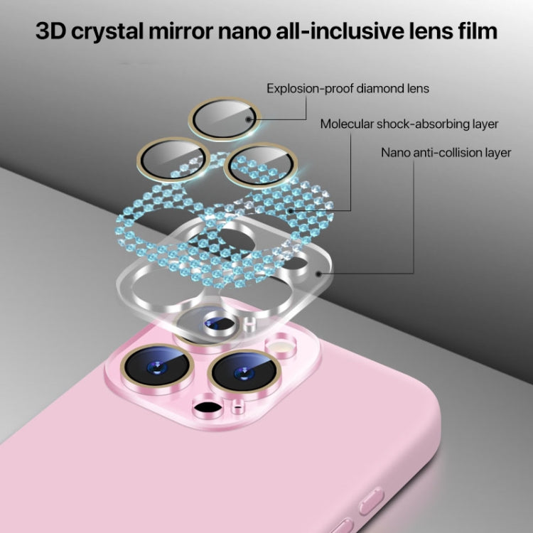 Funda de Silicona Líquida para iPhone 11 Pro con NanoLente (Cian Claro)
