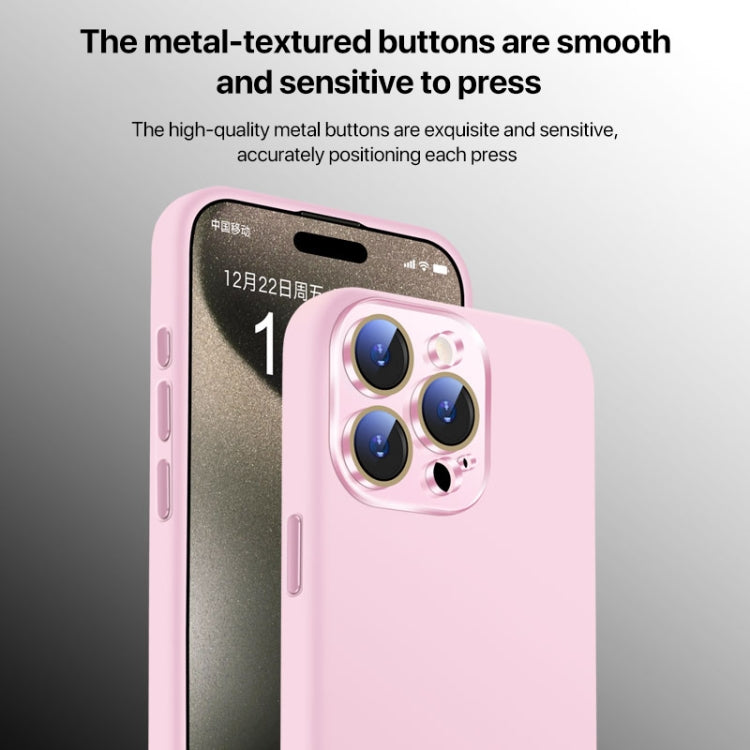 Funda de Silicona Líquida iPhone 16 Plus con NanoLente (Morado Oscuro)